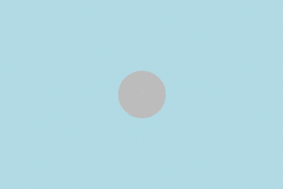 A running animation of a cow moving from left-to-right, jumping up when it passes over the moon.